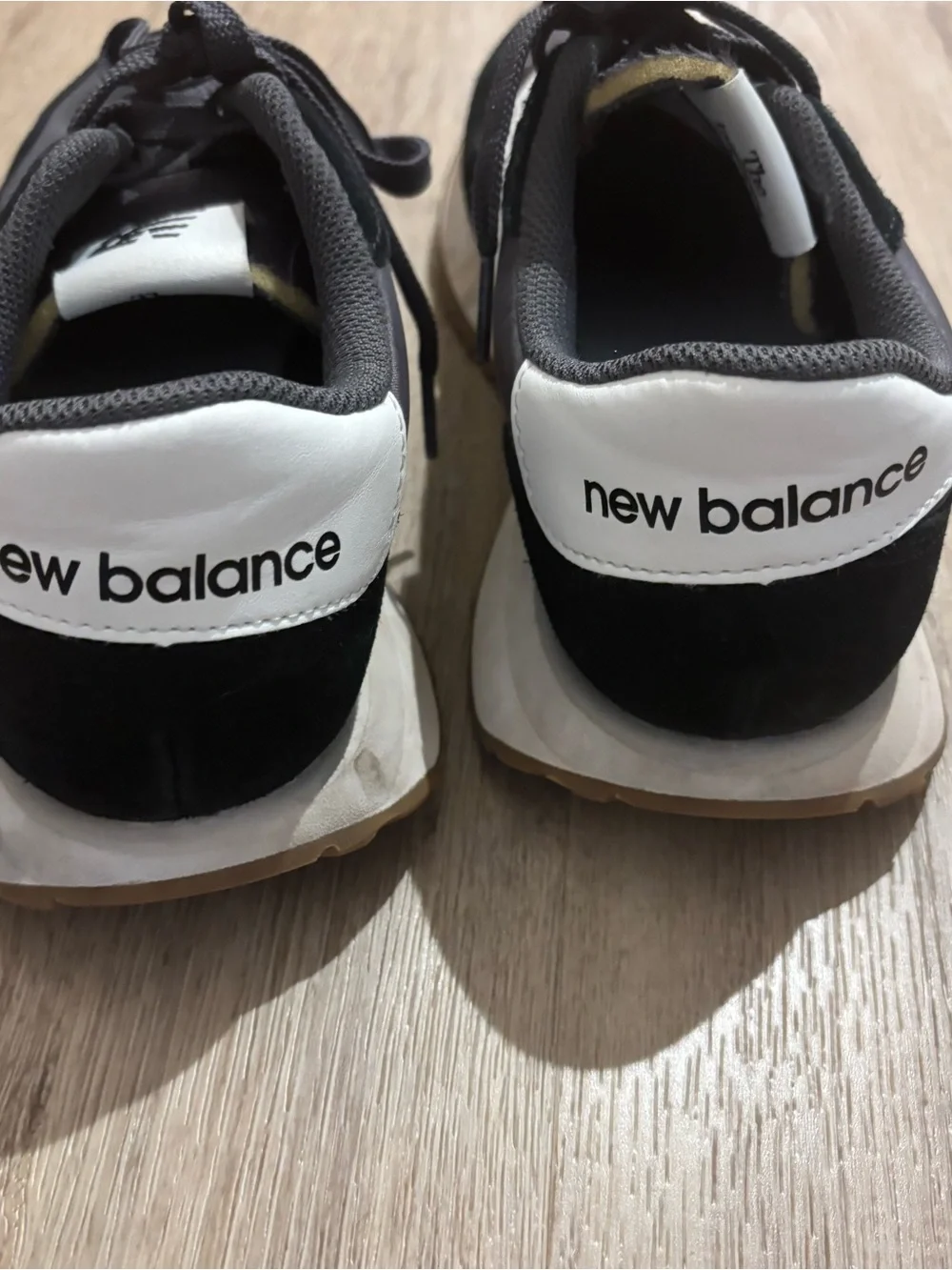 New Balance Women's Black, White & Brown Retro Runner Sneakers